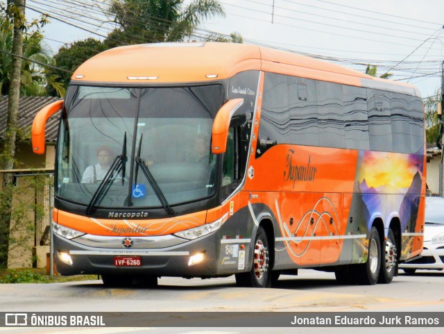 Tupantur Turismo 1546 na cidade de Gaspar, Santa Catarina, Brasil, por Jonatan Eduardo Jurk Ramos. Número da foto: #10489278.