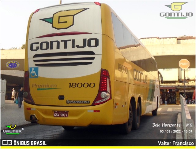 Empresa Gontijo de Transportes 18000 na cidade de Belo Horizonte, Minas Gerais, Brasil, por Valter Francisco. ID da foto: 10488713.