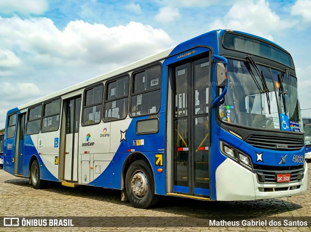 Onicamp Transporte Coletivo 4922 na cidade de Campinas, São Paulo, Brasil, por Matheus Gabriel dos Santos. ID da foto: 10489441.