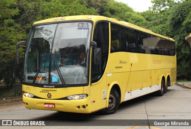 Viação Itapemirim 5701 na cidade de São Paulo, São Paulo, Brasil, por George Miranda. ID da foto: 10489984.