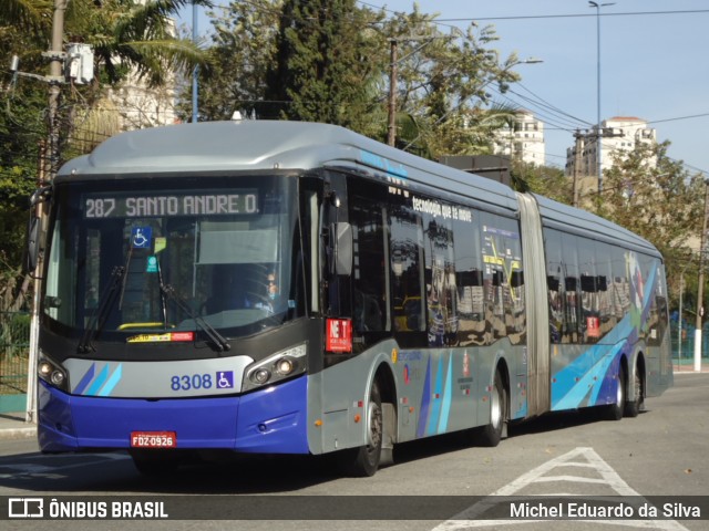 Next Mobilidade - ABC Sistema de Transporte 8308 na cidade de Santo André, São Paulo, Brasil, por Michel Eduardo da Silva. Número da foto: #10488160.