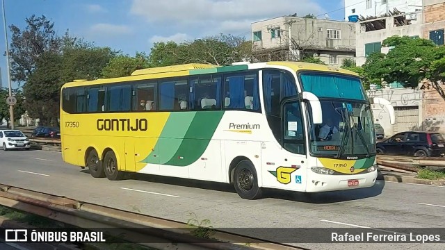 Empresa Gontijo de Transportes 17350 na cidade de Belo Horizonte, Minas Gerais, Brasil, por Rafael Ferreira Lopes. ID da foto: 10491875.