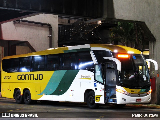 Empresa Gontijo de Transportes 18770 na cidade de São Paulo, São Paulo, Brasil, por Paulo Gustavo. ID da foto: 10494296.