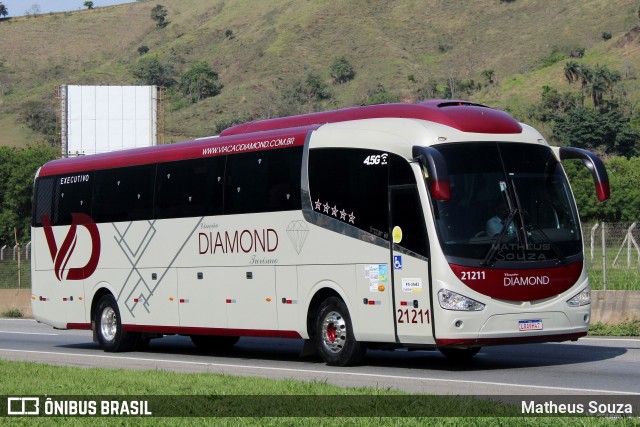 Viação Diamond Turismo 21211 na cidade de Aparecida, São Paulo, Brasil, por Matheus Souza. Número da foto: #10493934.