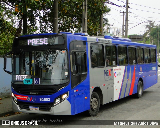 Next Mobilidade - ABC Sistema de Transporte 80.903 na cidade de Santo André, São Paulo, Brasil, por Matheus dos Anjos Silva. Número da foto: #10492715.