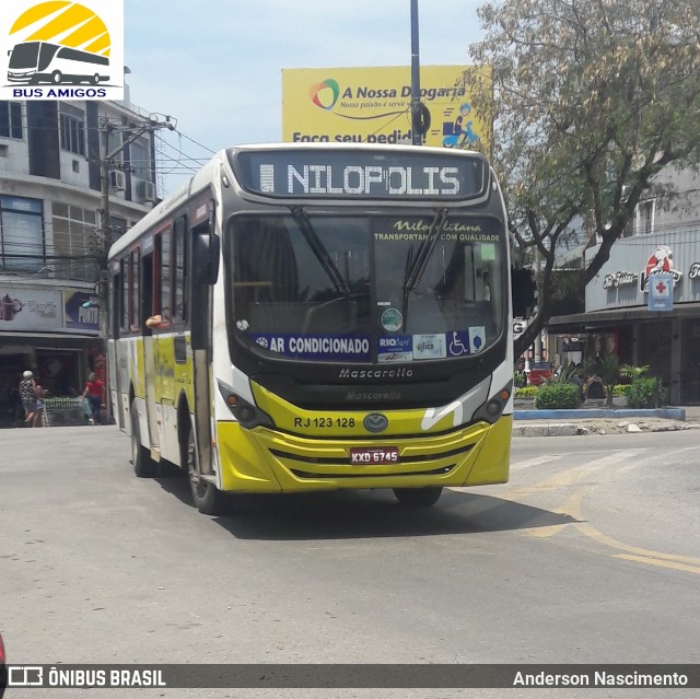 Viação Nilopolitana RJ 123.128 na cidade de São João de Meriti, Rio de Janeiro, Brasil, por Anderson Nascimento . Número da foto: #10491294.