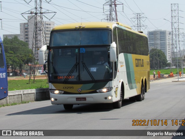 Empresa Gontijo de Transportes 17295 na cidade de São José dos Campos, São Paulo, Brasil, por Rogerio Marques. ID da foto: 10493076.