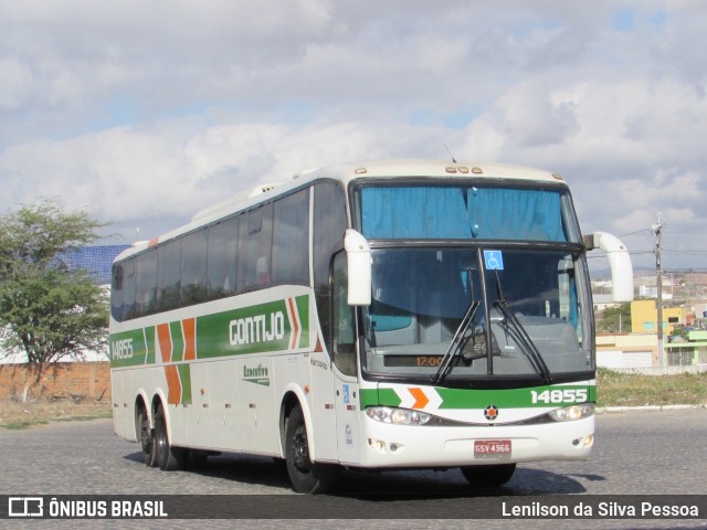 Empresa Gontijo de Transportes 14855 na cidade de Caruaru, Pernambuco, Brasil, por Lenilson da Silva Pessoa. ID da foto: 10492424.