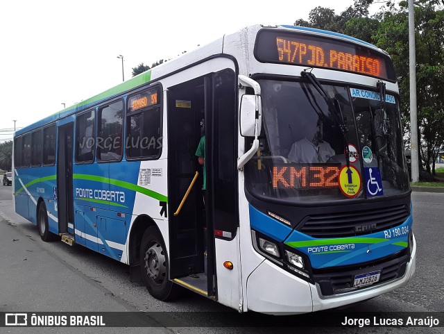 Viação Ponte Coberta RJ 190.034 na cidade de Rio de Janeiro, Rio de Janeiro, Brasil, por Jorge Lucas Araújo. Número da foto: #10491843.