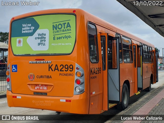 Viação Tamandaré KA299 na cidade de Curitiba, Paraná, Brasil, por Lucas Weber Calizario. Número da foto: #10491515.