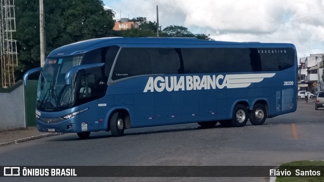 Viação Águia Branca 28200 na cidade de Cruz das Almas, Bahia, Brasil, por Flávio  Santos. Número da foto: #10491454.