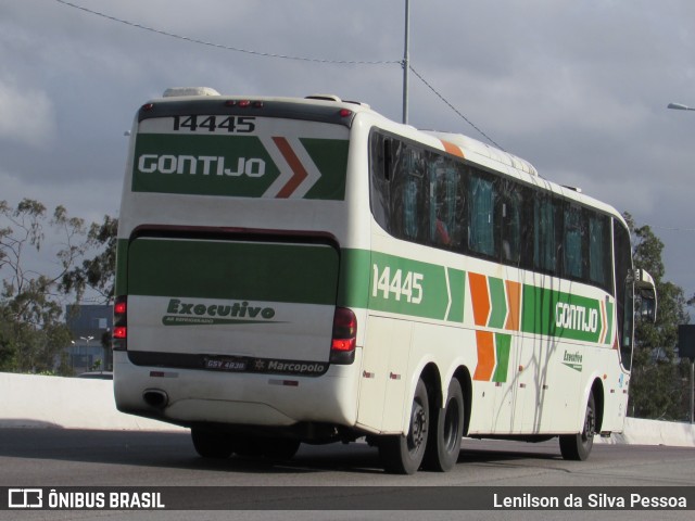 Empresa Gontijo de Transportes 14445 na cidade de Caruaru, Pernambuco, Brasil, por Lenilson da Silva Pessoa. ID da foto: 10436850.