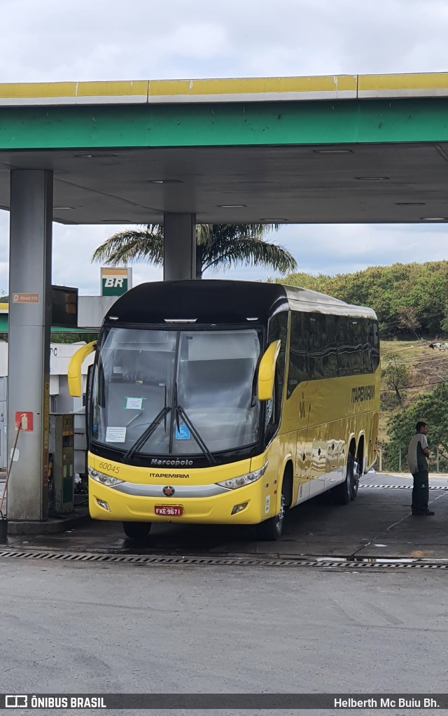 Viação Itapemirim 60045 na cidade de Contagem, Minas Gerais, Brasil, por Helberth Mc Buiu Bh. . Número da foto: #10439470.
