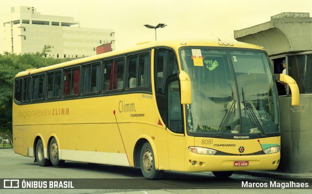 Viação Itapemirim 8081 na cidade de São Paulo, São Paulo, Brasil, por Marcos Magalhaes. ID da foto: 10438066.