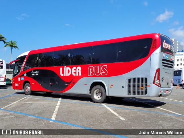 Lider Bus 3003 na cidade de Aparecida, São Paulo, Brasil, por João Marcos William. Número da foto: #10438790.