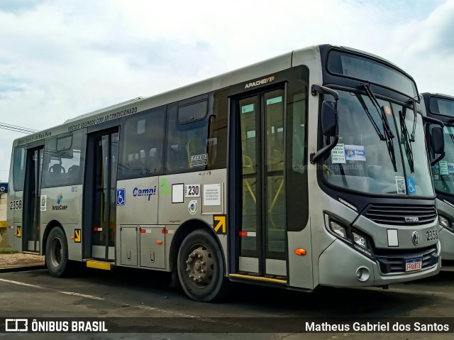 Expresso CampiBus 2358 na cidade de Campinas, São Paulo, Brasil, por Matheus Gabriel dos Santos. Número da foto: #10437468.