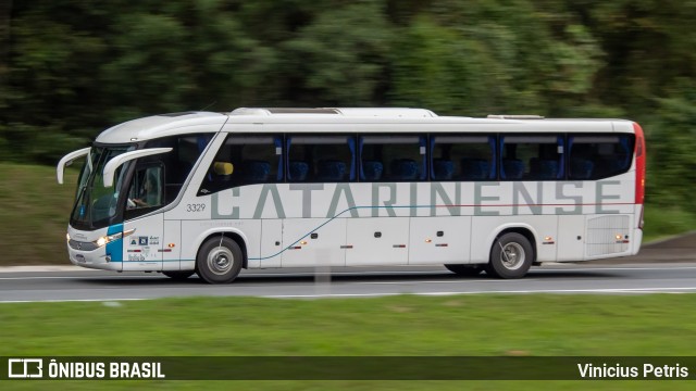 Auto Viação Catarinense 3329 na cidade de Joinville, Santa Catarina, Brasil, por Vinicius Petris. Número da foto: #10438747.