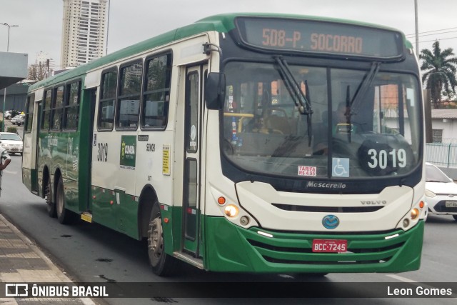 Expresso Caribus Transportes 3019 na cidade de Cuiabá, Mato Grosso, Brasil, por Leon Gomes. Número da foto: #10439667.