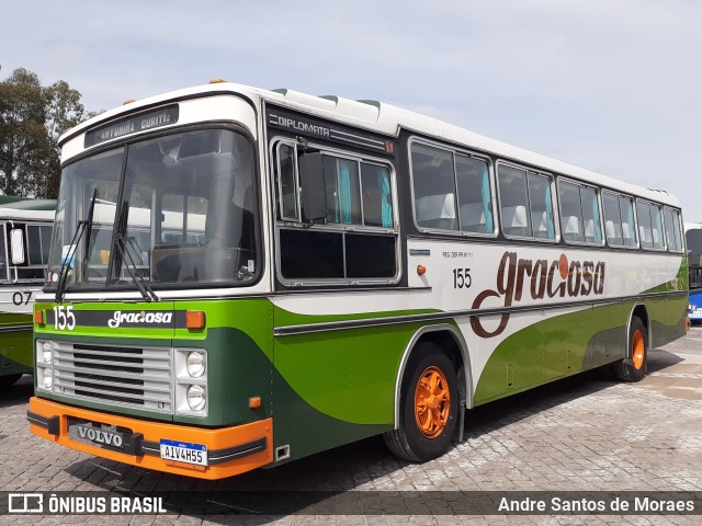 Viação Graciosa 155 na cidade de Curitiba, Paraná, Brasil, por Andre Santos de Moraes. ID da foto: 10437895.