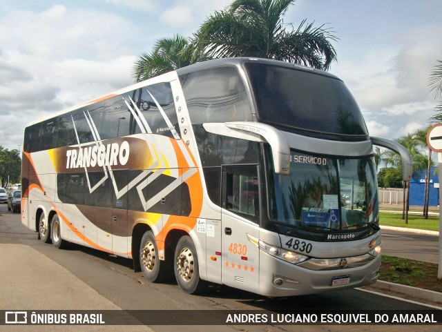 Transgiro Turismo 4830 na cidade de Campo Grande, Mato Grosso do Sul, Brasil, por ANDRES LUCIANO ESQUIVEL DO AMARAL. ID da foto: 10438868.