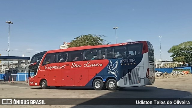 Expresso São Luiz 7830 na cidade de Goiânia, Goiás, Brasil, por Udiston Teles de Oliveira. ID da foto: 10437591.