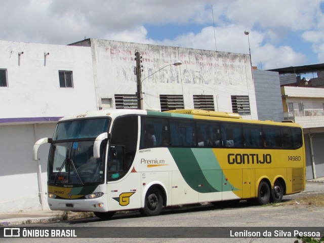 Empresa Gontijo de Transportes 14980 na cidade de Caruaru, Pernambuco, Brasil, por Lenilson da Silva Pessoa. Número da foto: #10436851.