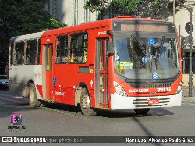 Viação Brasília 39115 na cidade de Belo Horizonte, Minas Gerais, Brasil, por Henrique Alves de Paula Silva. Número da foto: #10496543.