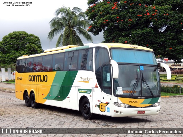 Empresa Gontijo de Transportes 14725 na cidade de João Monlevade, Minas Gerais, Brasil, por Antonio Carlos Fernandes. Número da foto: #10495587.