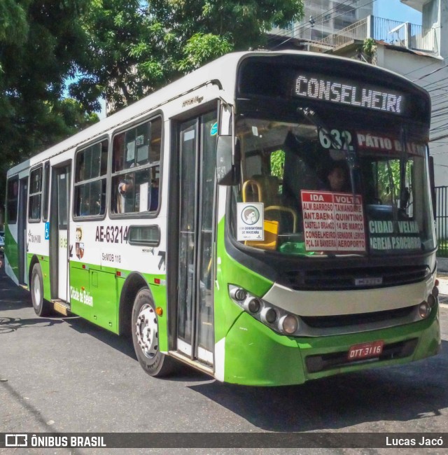 Transurb AE-63214 na cidade de Belém, Pará, Brasil, por Lucas Jacó. Número da foto: #10496556.