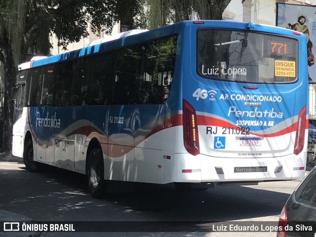 Viação Pendotiba RJ 211.022 na cidade de Niterói, Rio de Janeiro, Brasil, por Luiz Eduardo Lopes da Silva. Número da foto: #10495734.