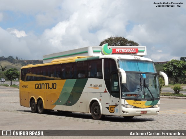 Empresa Gontijo de Transportes 14800 na cidade de João Monlevade, Minas Gerais, Brasil, por Antonio Carlos Fernandes. ID da foto: 10495611.