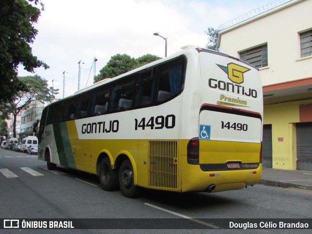 Empresa Gontijo de Transportes 14490 na cidade de Belo Horizonte, Minas Gerais, Brasil, por Douglas Célio Brandao. ID da foto: 10499326.