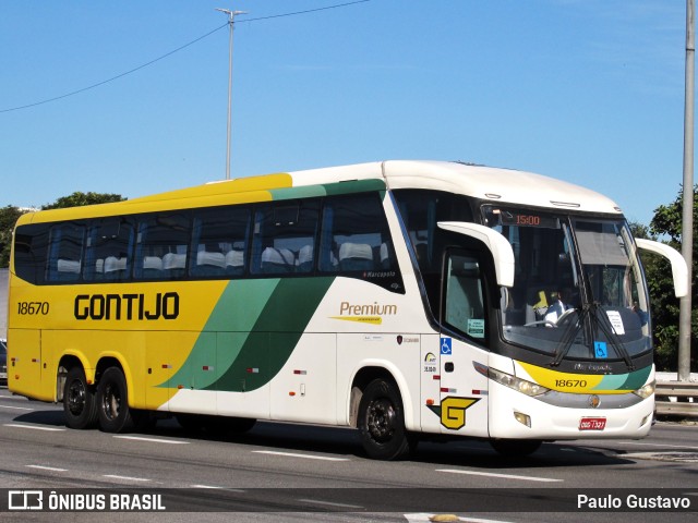 Empresa Gontijo de Transportes 18670 na cidade de São Paulo, São Paulo, Brasil, por Paulo Gustavo. ID da foto: 10498042.