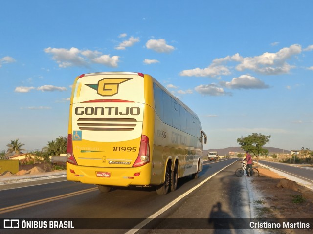 Empresa Gontijo de Transportes 18995 na cidade de Montes Claros, Minas Gerais, Brasil, por Cristiano Martins. ID da foto: 10499521.