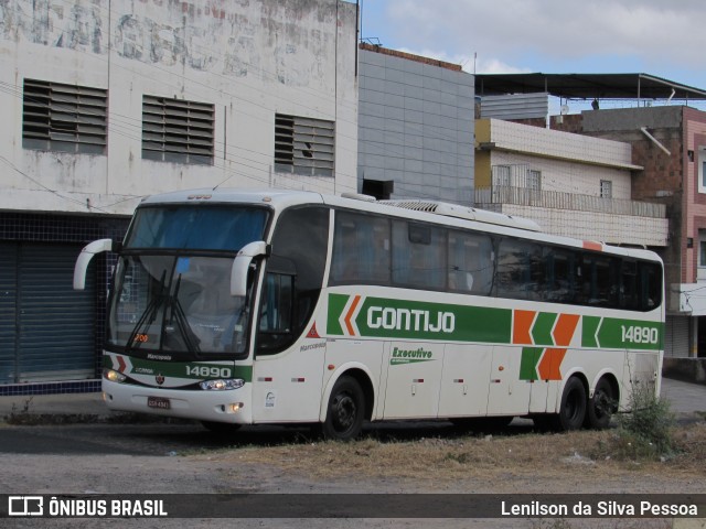 Empresa Gontijo de Transportes 14890 na cidade de Caruaru, Pernambuco, Brasil, por Lenilson da Silva Pessoa. Número da foto: #10498008.