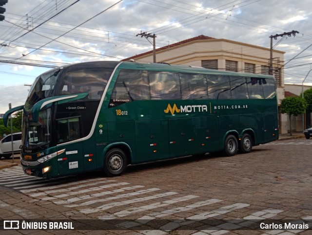 Viação Motta 18012 na cidade de Presidente Venceslau, São Paulo, Brasil, por Carlos Morais. Número da foto: #10498738.