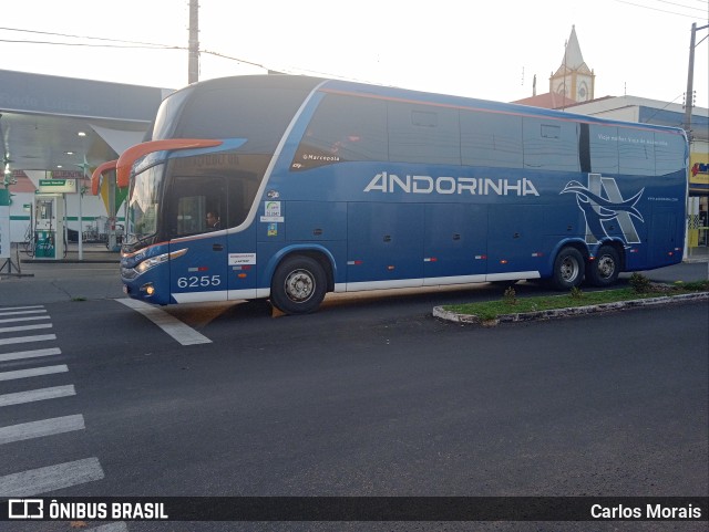 Empresa de Transportes Andorinha 6255 na cidade de Presidente Venceslau, São Paulo, Brasil, por Carlos Morais. ID da foto: 10498822.