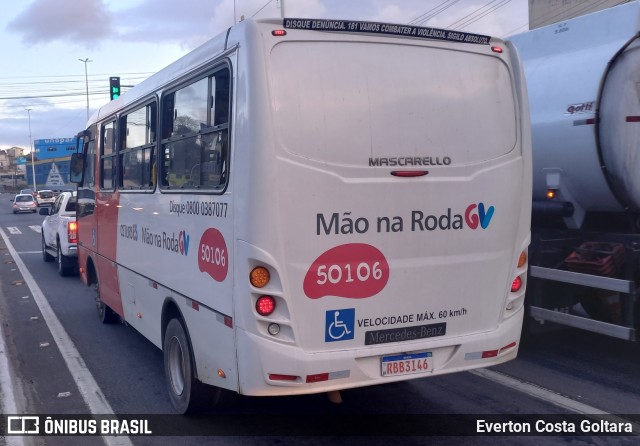 Santa Zita Transportes Coletivos 50106 na cidade de Cariacica, Espírito Santo, Brasil, por Everton Costa Goltara. ID da foto: 10498563.