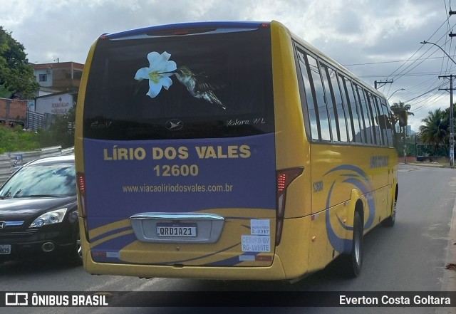 Viação Lírio dos Vales 12600 na cidade de Cariacica, Espírito Santo, Brasil, por Everton Costa Goltara. Número da foto: #10497045.