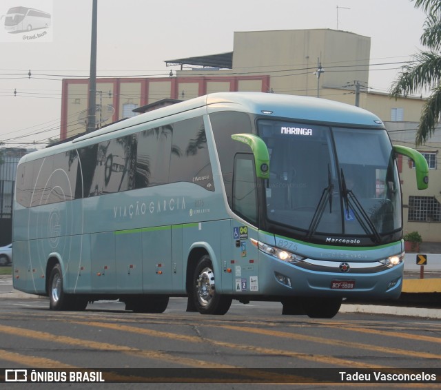 Viação Garcia 8275 na cidade de Londrina, Paraná, Brasil, por Tadeu Vasconcelos. ID da foto: 10499519.