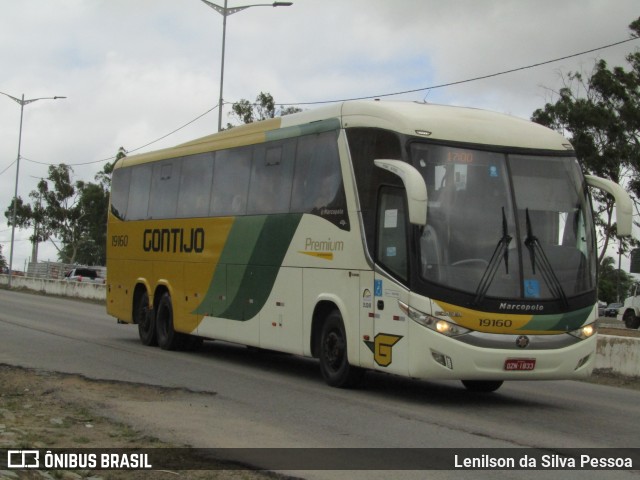 Empresa Gontijo de Transportes 19160 na cidade de Caruaru, Pernambuco, Brasil, por Lenilson da Silva Pessoa. ID da foto: 10498177.