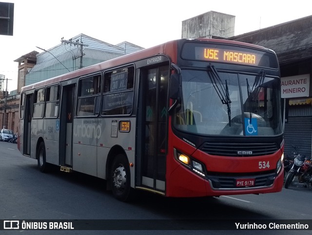 TUSMIL - Transporte Urbano São Miguel 534 na cidade de Juiz de Fora, Minas Gerais, Brasil, por Yurinhoo Clementino. Número da foto: #10500033.