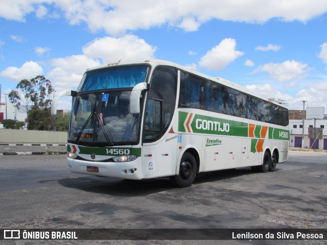 Empresa Gontijo de Transportes 14560 na cidade de Caruaru, Pernambuco, Brasil, por Lenilson da Silva Pessoa. Número da foto: #10497881.