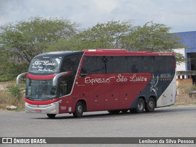 Expresso São Luiz 7800 na cidade de Caruaru, Pernambuco, Brasil, por Lenilson da Silva Pessoa. ID da foto: 10498164.