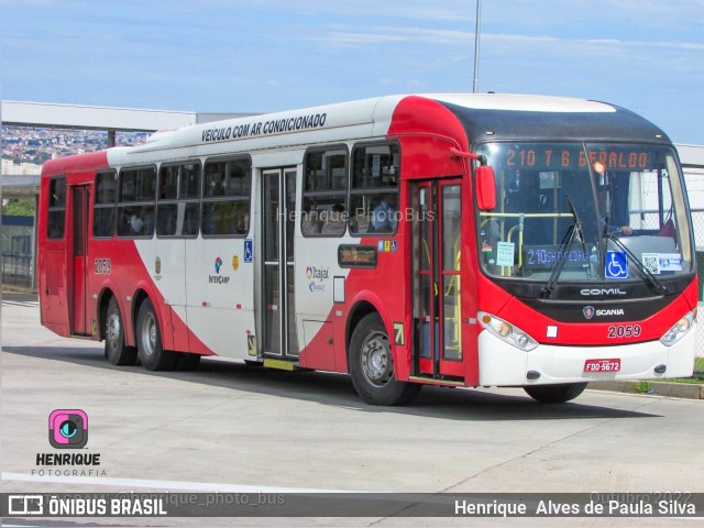 Itajaí Transportes Coletivos 2059 na cidade de Campinas, São Paulo, Brasil, por Henrique Alves de Paula Silva. Número da foto: #10502382.