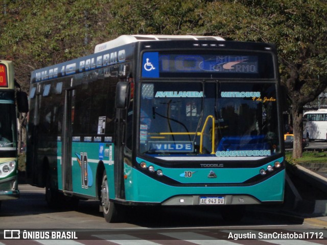 Linea 10 125 na cidade de Ciudad Autónoma de Buenos Aires, Argentina, por Agustin SanCristobal1712. ID da foto: 10501419.