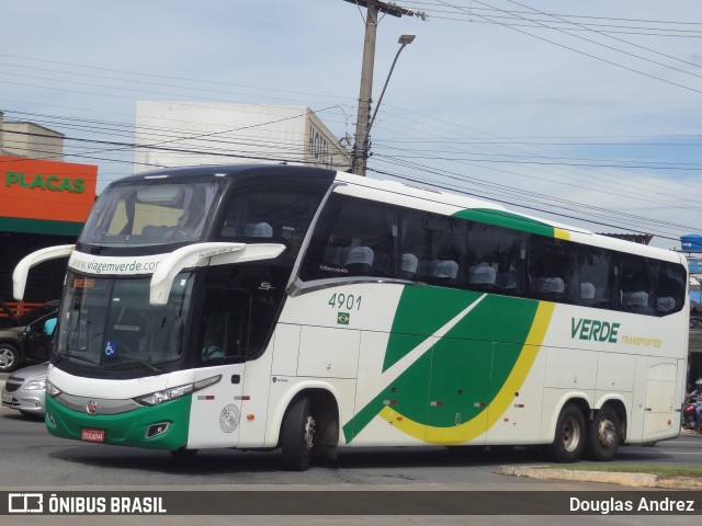 Verde Transportes 4901 na cidade de Goiânia, Goiás, Brasil, por Douglas Andrez. ID da foto: 10503026.