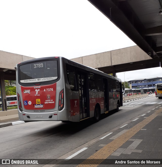 Pêssego Transportes 4 7376 na cidade de São Paulo, São Paulo, Brasil, por Andre Santos de Moraes. ID da foto: 10501522.