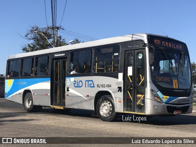 Rio Ita RJ 152.494 na cidade de Niterói, Rio de Janeiro, Brasil, por Luiz Eduardo Lopes da Silva. Número da foto: #10501792.