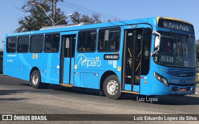 Viação Nossa Senhora do Amparo RJ 186.056 na cidade de Niterói, Rio de Janeiro, Brasil, por Luiz Eduardo Lopes da Silva. Número da foto: #10502135.